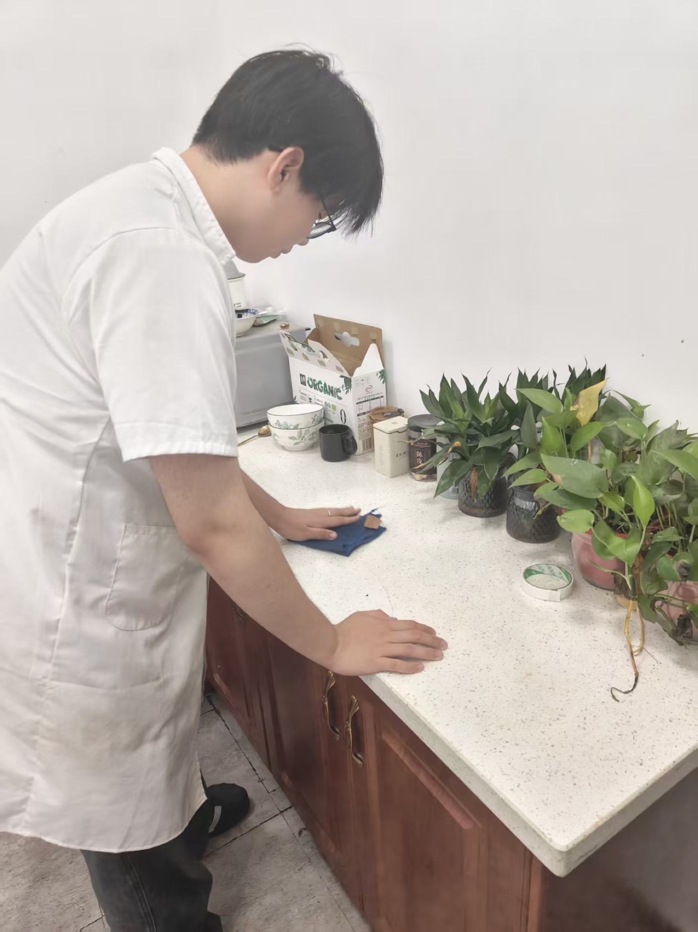 瑞蚨堂前台清洁现场
